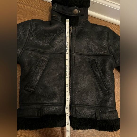 DAVOUCCI vintage leather & suede black coat measurements in pictures-No Size - Picture 11 of 13